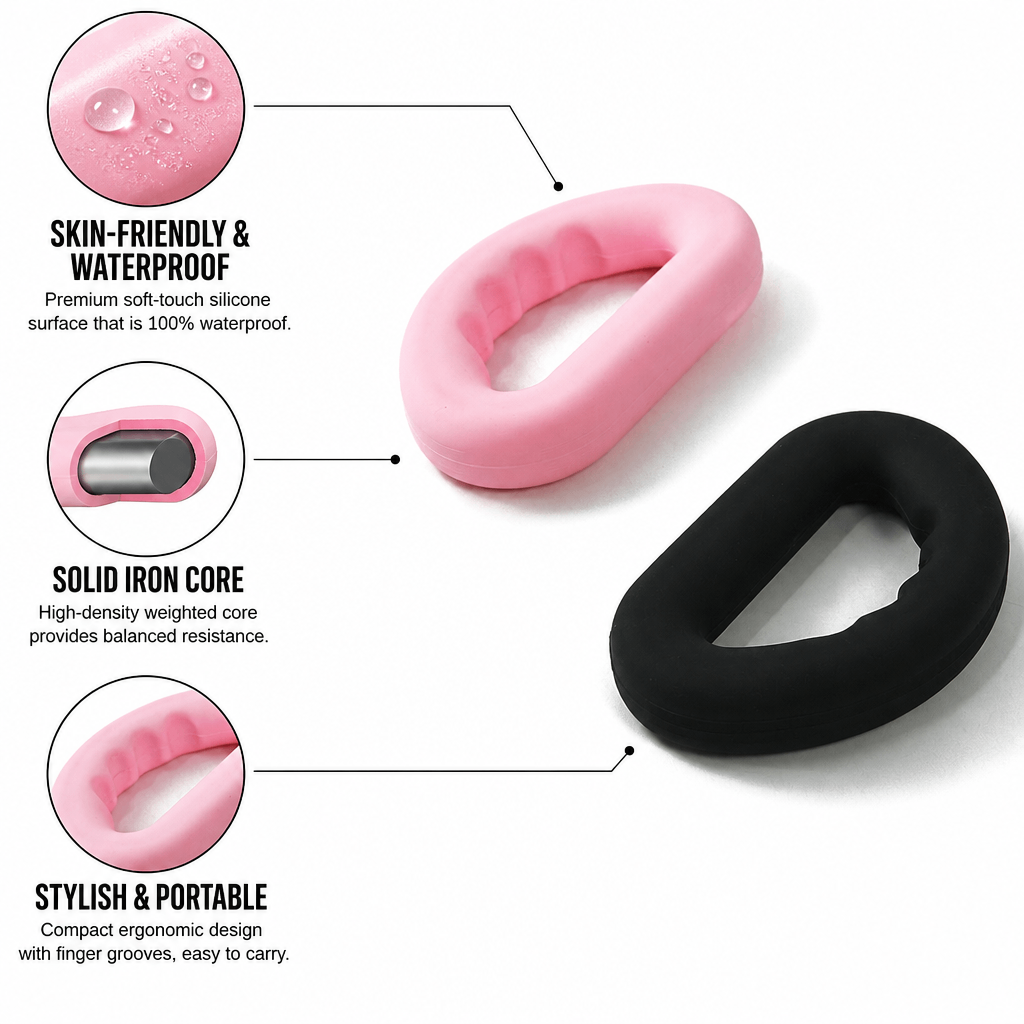 D shape silicone dumbbell 1