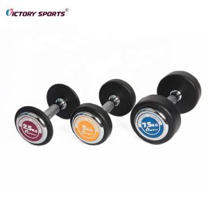 Rubber Head Dumbbell With Chromed Cover VDB-306