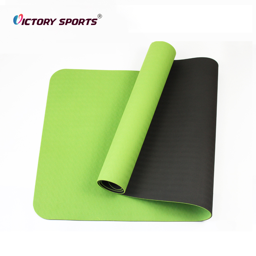 Customized Logo Dual Color TPE Yoga Mat VSEM-6117 - Image 6