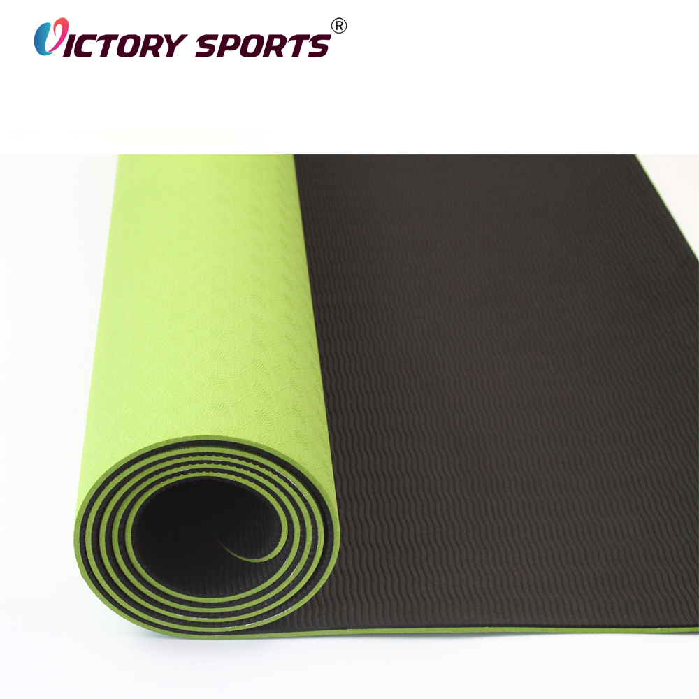 Customized Logo Dual Color TPE Yoga Mat VSEM-6117 - Image 7