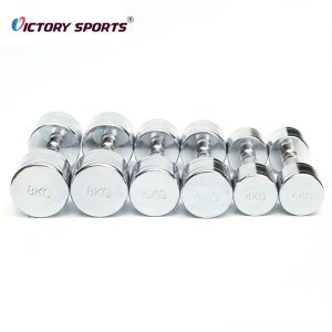 chromed stainless steel dumbbell vdb 340 1