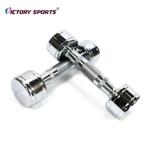 chromed stainless steel dumbbell vdb 340 4