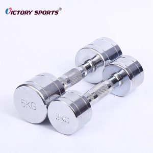 chromed stainless steel dumbbell vdb 340 5