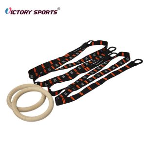 Adjustable Wood Gymnastic Ring VMI-971