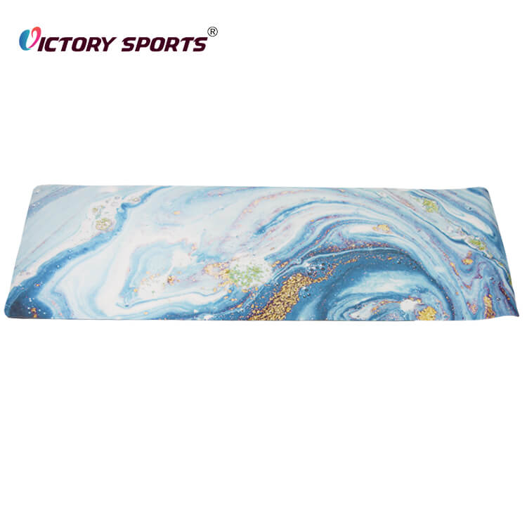 Suede Surface TPE Fitness Exercise Mat - Image 2