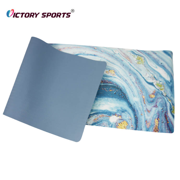 Suede Surface TPE Fitness Exercise Mat