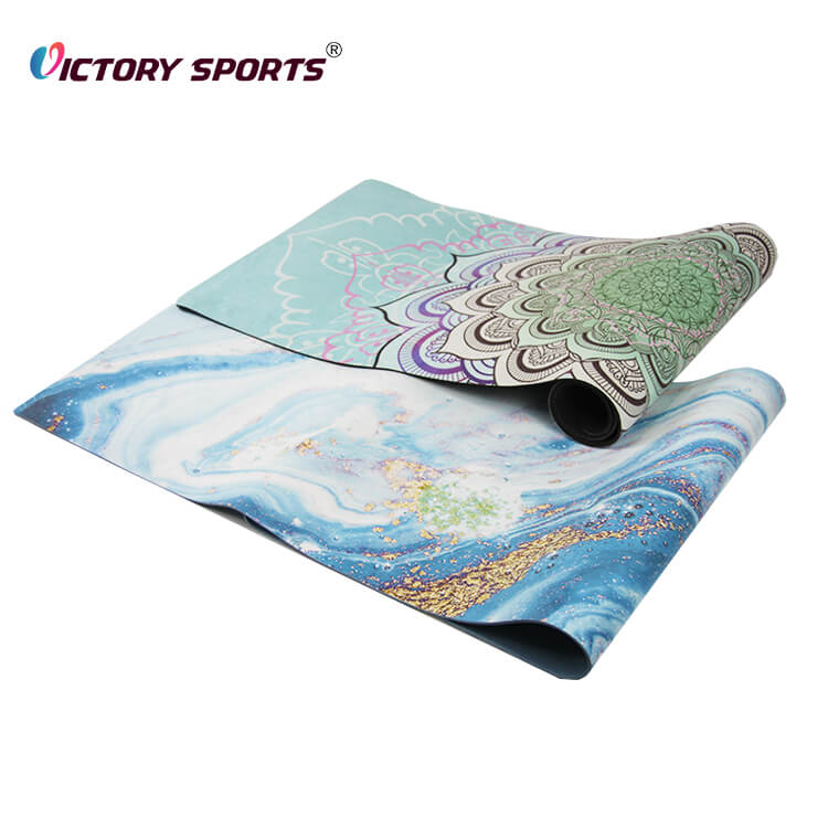 Suede Surface TPE Fitness Exercise Mat - Image 5
