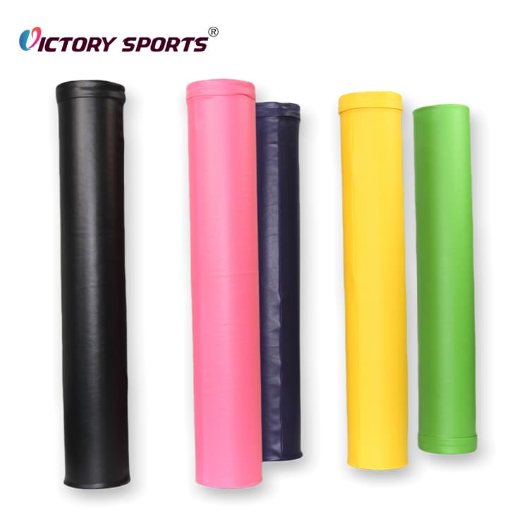 PU Leather Cover EPE Long Yoga Foam Roller - Image 3