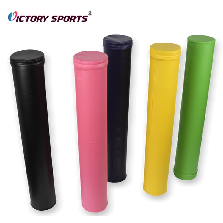 PU Leather Cover EPE Long Yoga Foam Roller - Image 4