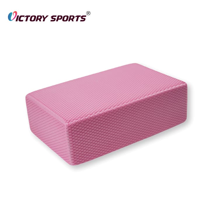 Diamond Grid Pink Yoga Brick VSEM-424D - Image 3