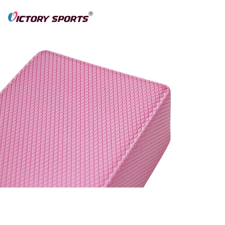 Diamond Grid Pink Yoga Brick VSEM-424D - Image 5