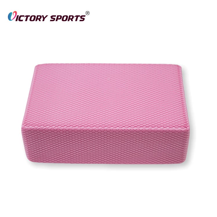 Diamond Grid Pink Yoga Brick VSEM-424D - Image 4