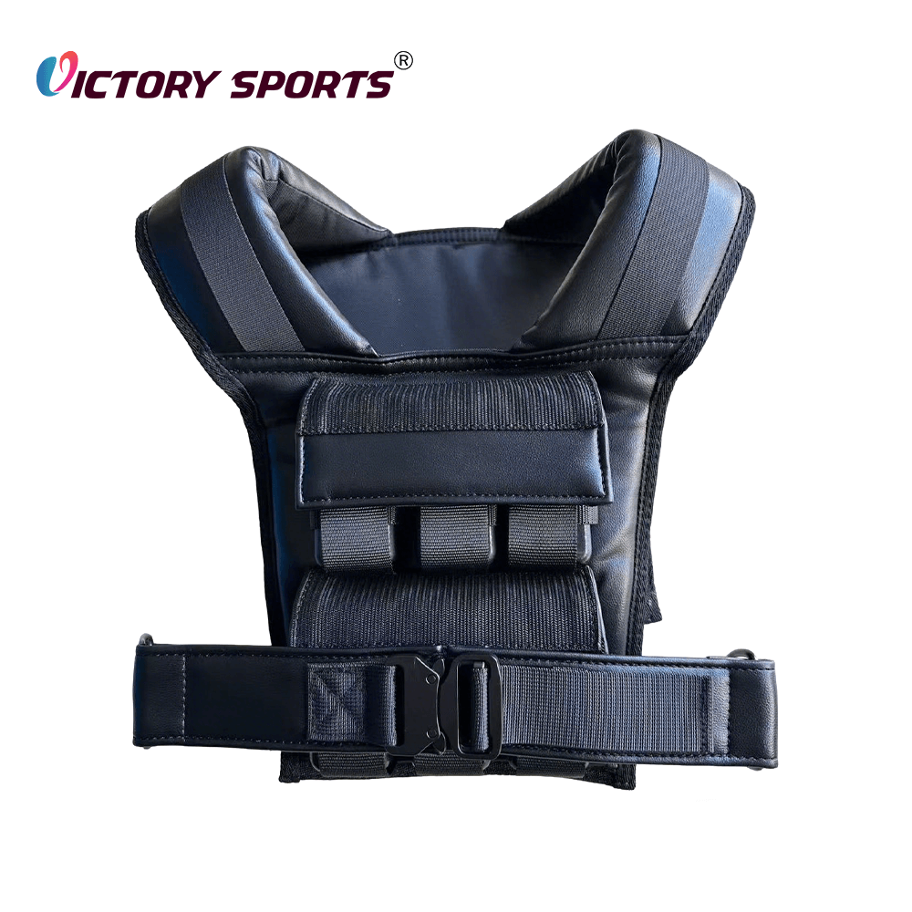 Adjustable Workout Leather Weighted Vest for Running - Image 2