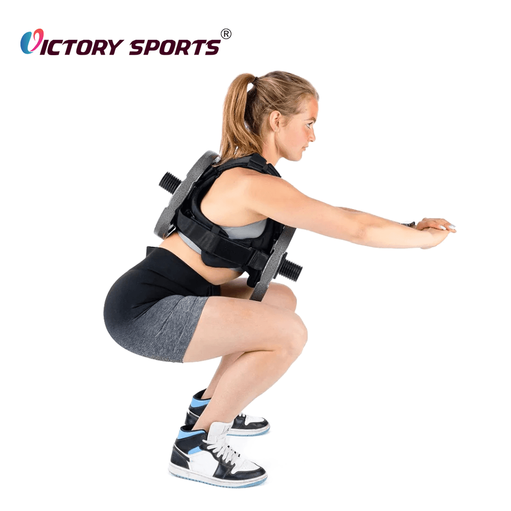 Heavy Duty Fitness Plate Carrier Loading Weight Vest VSW-221 - Image 7