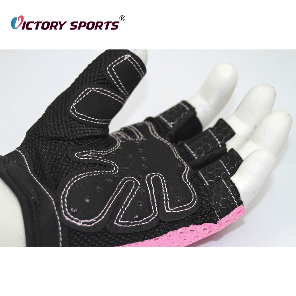 Work Out Pink Exercise Gym Gloves Female VTG-122 - Image 3