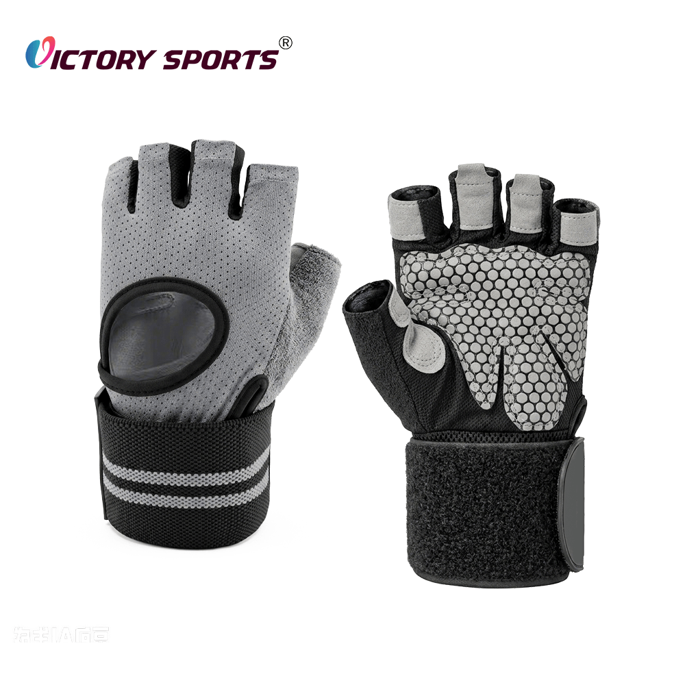 Half Finger Fitness Training Gloves With Wrist Support VTG-125