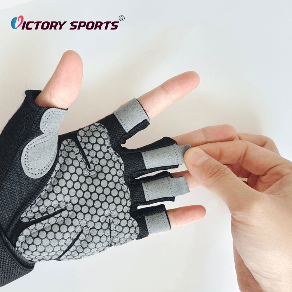 Half Finger Fitness Training Gloves With Wrist Support VTG-125 - Image 4