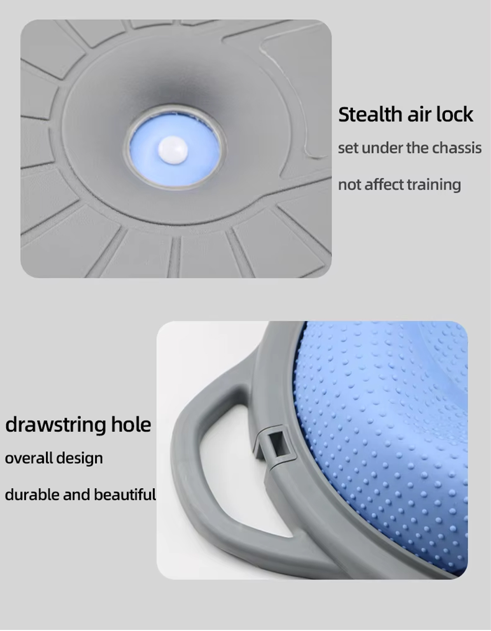 oval shape half balance ball